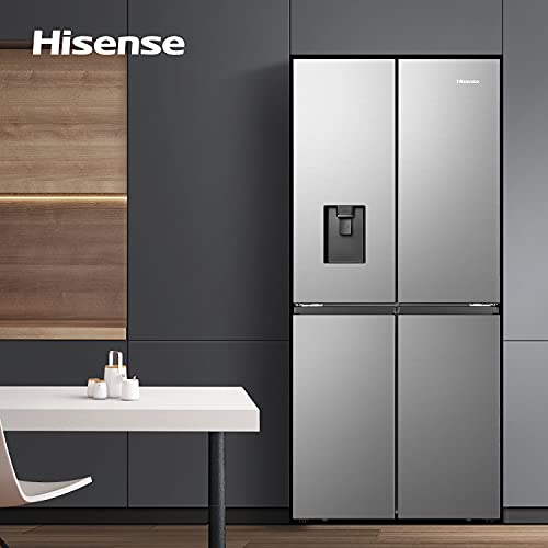 Hisense RQ560N4WCF Freestanding American Fridge Freezer Cross Door, No Frost, 454 liters, Stainless Steel s