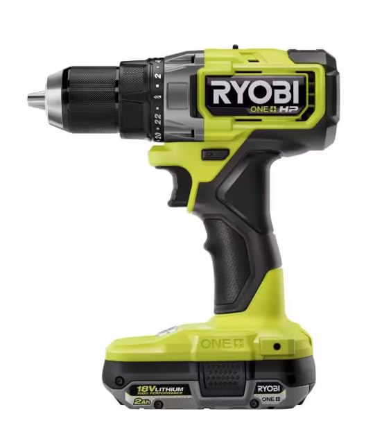 RYOBI ONE+ HP 18V Brushless Cordless Combo Kit w/ 1/2 in. Drill, 1/4 in.