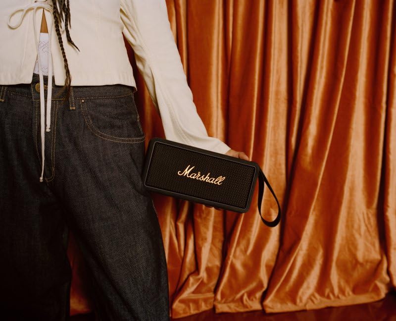 Marshall Middleton Bluetooth Wireless Portable Speaker, 20+ hours portable playtime
