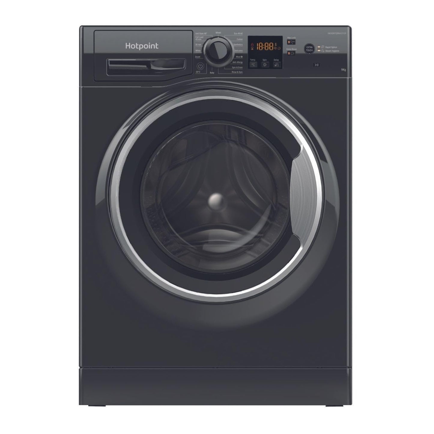 Hotpoint AntiStain 9kg 1400rpm Washing Machine - Black