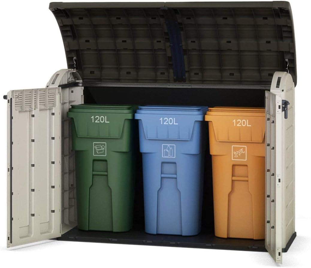 Keter Store It Out Ultra Outdoor Garden Storage Shed, 177 x 113 x 134 cm - Beige and Brown