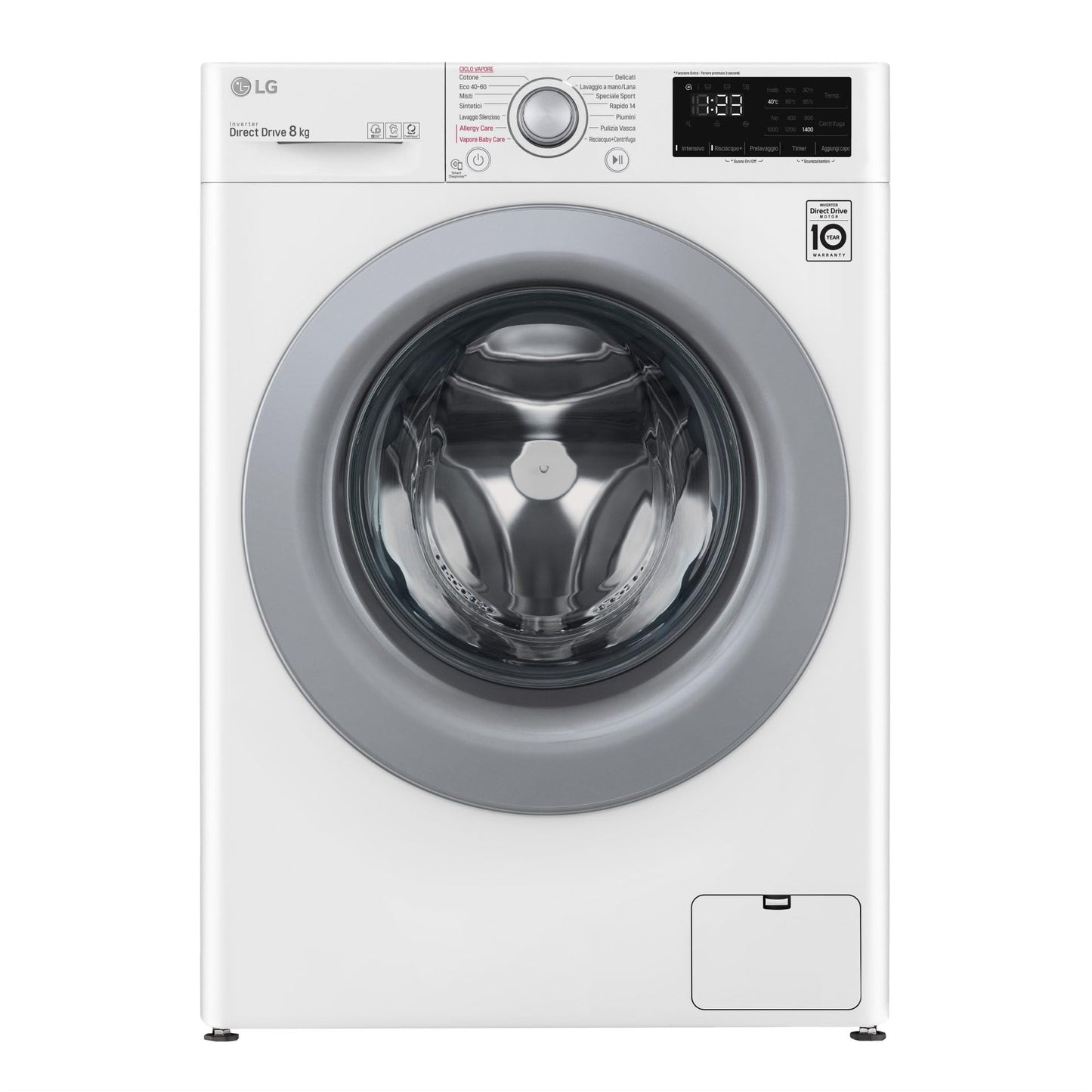 Washing Machine 7 kg Slim (47.5 cm) Class D Inverter Vapore - F2WV3S7S4E