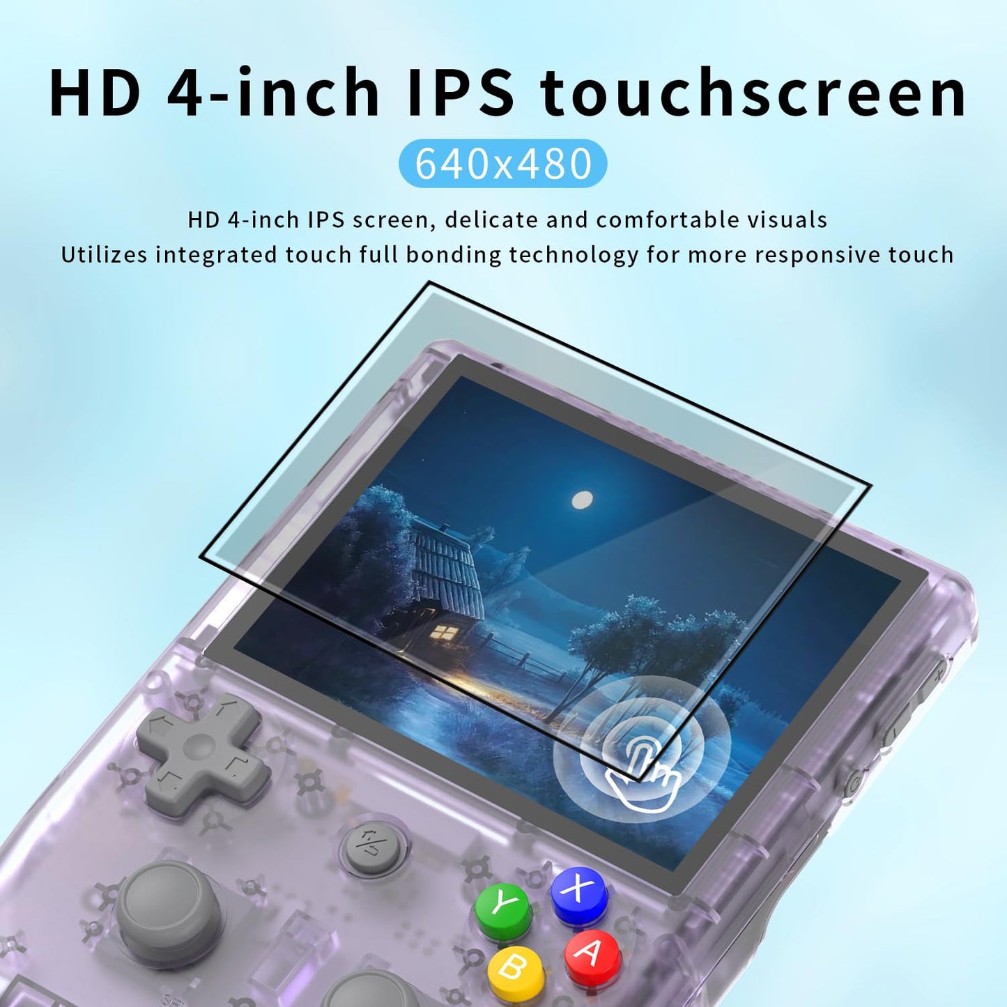 RG405V Video Handheld Game Console 4" IPS Touch Screen Android 12 T618 5500mAh Battery Portable