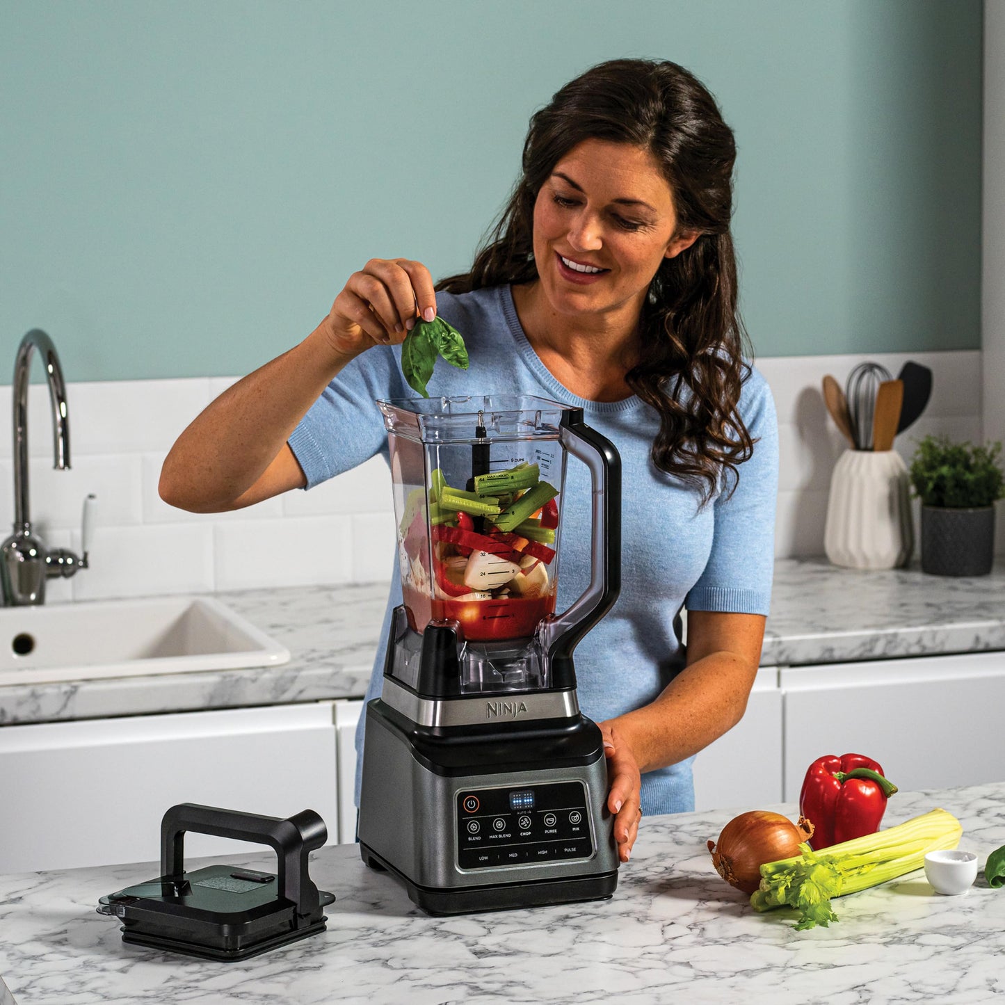Ninja 3-in-1 Food Processor & Blender with 5 Automatic Programs