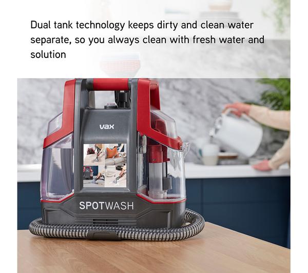 VAX SpotWash CDCW-CSXS Carpet Cleaner - Graphite & Red
