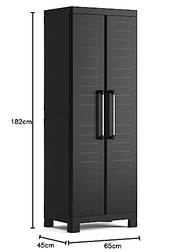 Keter Detroit Multi space Indoor Base Garage Utility Multi purpose Cabinet - Black