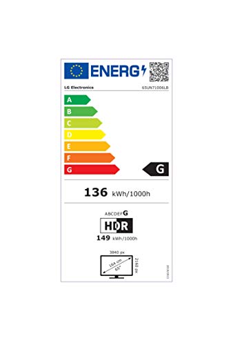 LG 55UN71006LB TV 139.7 cm (55") 4K Ultra HD Smart TV Wi-Fi Black