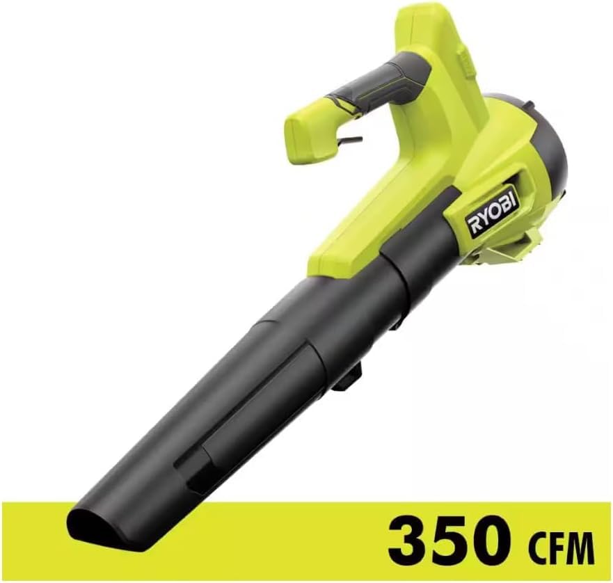 RYOBI ONE+ 18V 100 MPH 350 CFM Cordless Battery Variable-Speed Jet Fan Leaf Blower (Tool Only)