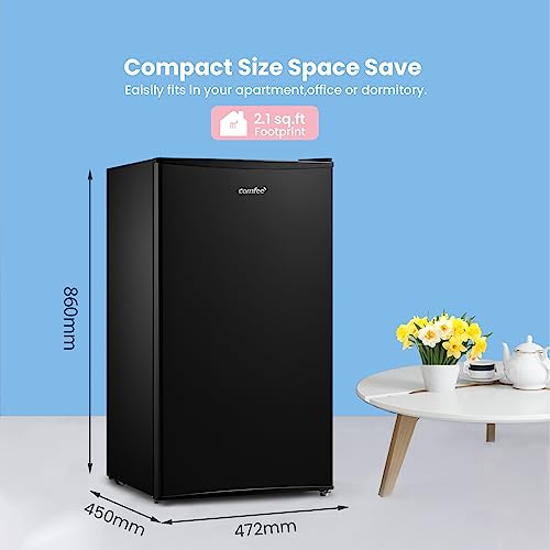 COMFEE' RCD93BL2(E) Under Counter Fridge, 93L Small Fridge with Cooler Box