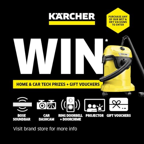 Kärcher 1.628-378.0, WD 6 P Premium Wet & Dry Vacuum Cleaner, Yellow, 1300 W, 30 liters