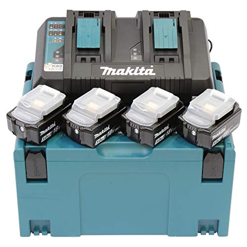 Makita 197627-6 5 A x 4 MAKPAC Power Pack, 18 V, Blue