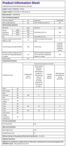 Hisense RQ560N4WCF Freestanding American Fridge Freezer Cross Door, No Frost, 454 liters, Stainless Steel  s