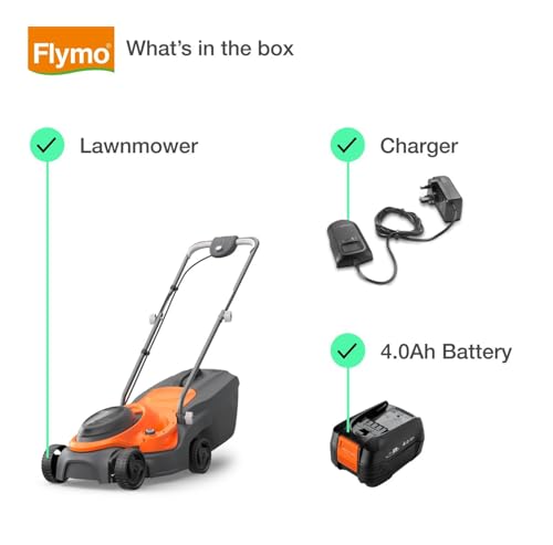 Flymo 18V SimpliMow 320 Cordless Lawn Mower – Lightweight & Easy-to-Use