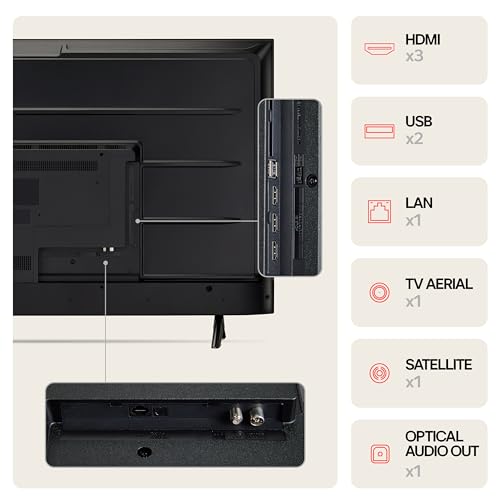 LG 43UT73006LA 43-Inch 4K UHD Smart TV, α5 AI Processor Gen7