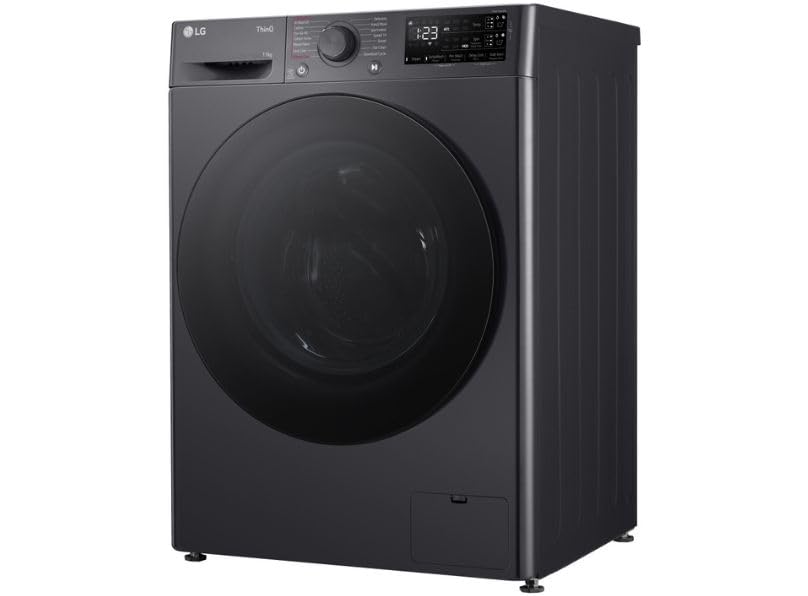 LG EZDispense™ 11kg Washing Machine with 1400 rpm, A Energy Rated, TurboWash™, Steam™ in Slate Grey