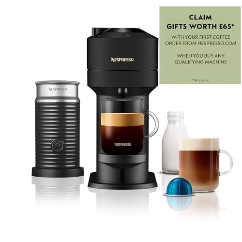 Nespresso ENV120.BMAE Vertuo Next Automatic Pod coffee machine with milk frother for Espresso ]