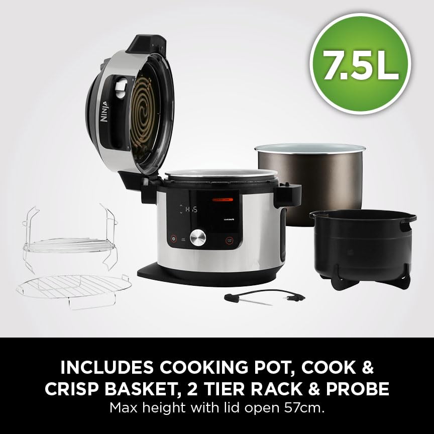 Ninja Foodi MAX 15-in-1 SmartLid Multi-Cooker 7.5L with Digital Probe