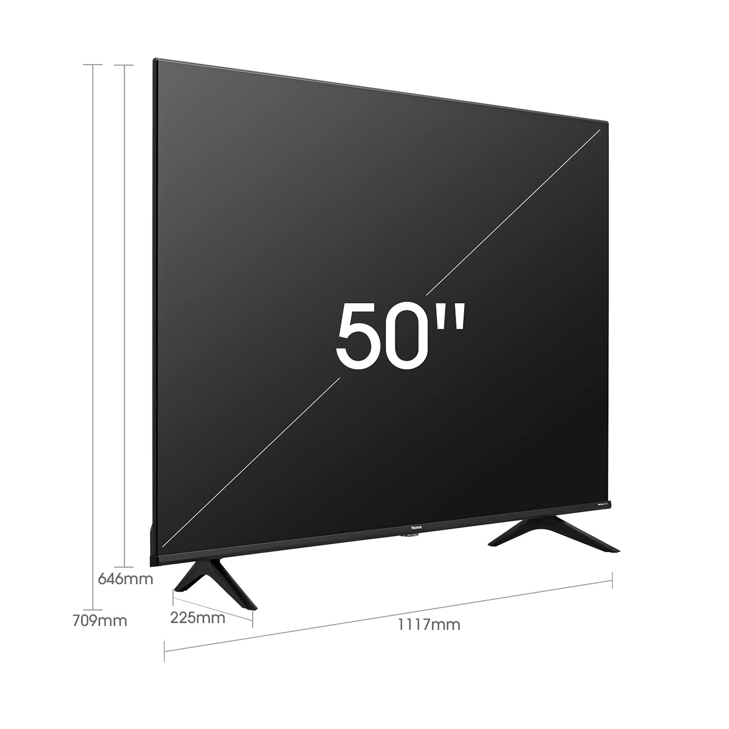 Hisense 50A6BGTUK 4K UHD Smart TV, with Dolby Vision HDR