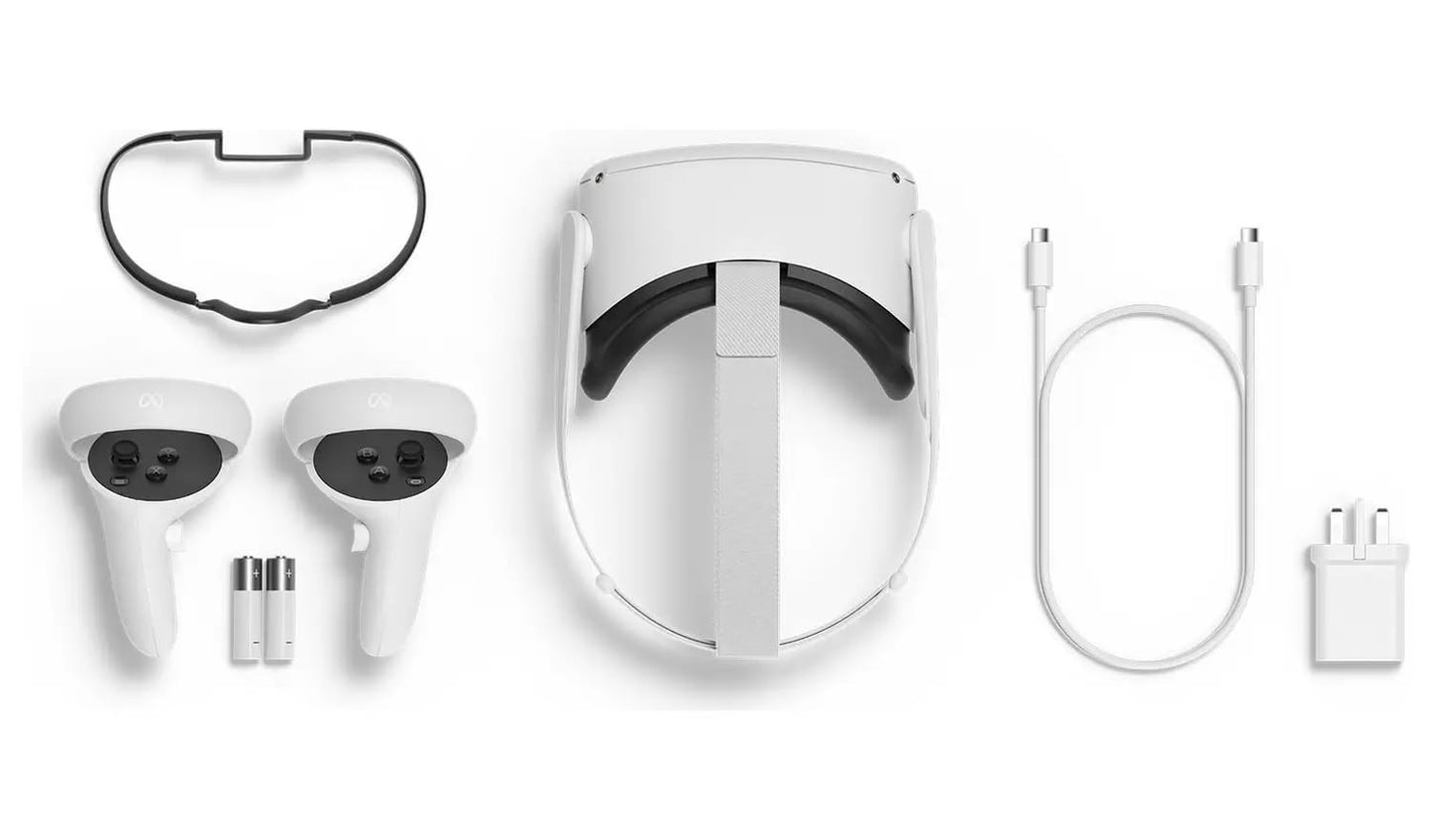 Meta Quest 2 - Advanced All-In-One VR Headset - 128 GB for Personal Computer, white