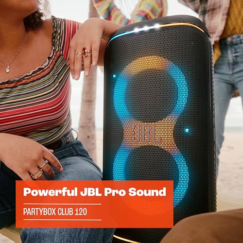 JBL PartyBox Club 120 Portable Bluetooth Party Speaker with Foldable Handle