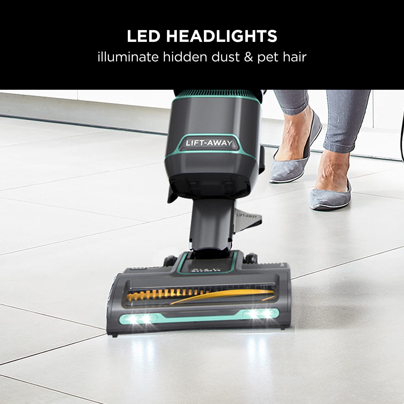 Shark Corded Upright Vacuum Cleaner 1.1L with Anti Hair Wrap Technology, LED Headlights