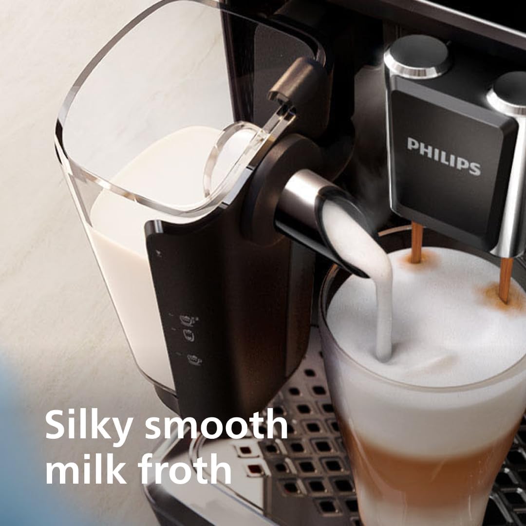 Philips 5400 Series Fully Automatic Espresso Machine - 12 Coffees, Easy-To-Clean LatteGo Milk System