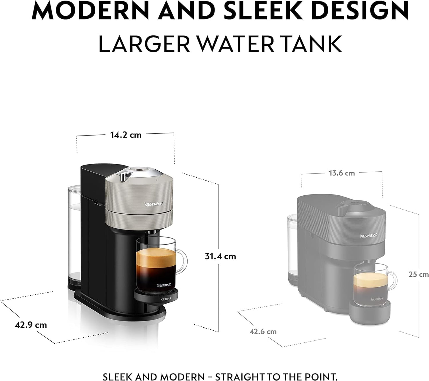 Nespresso Vertuo Next Coffee Pod Machine, Centrifusion Technology, Wi-Fi and Bluetooth Enabled