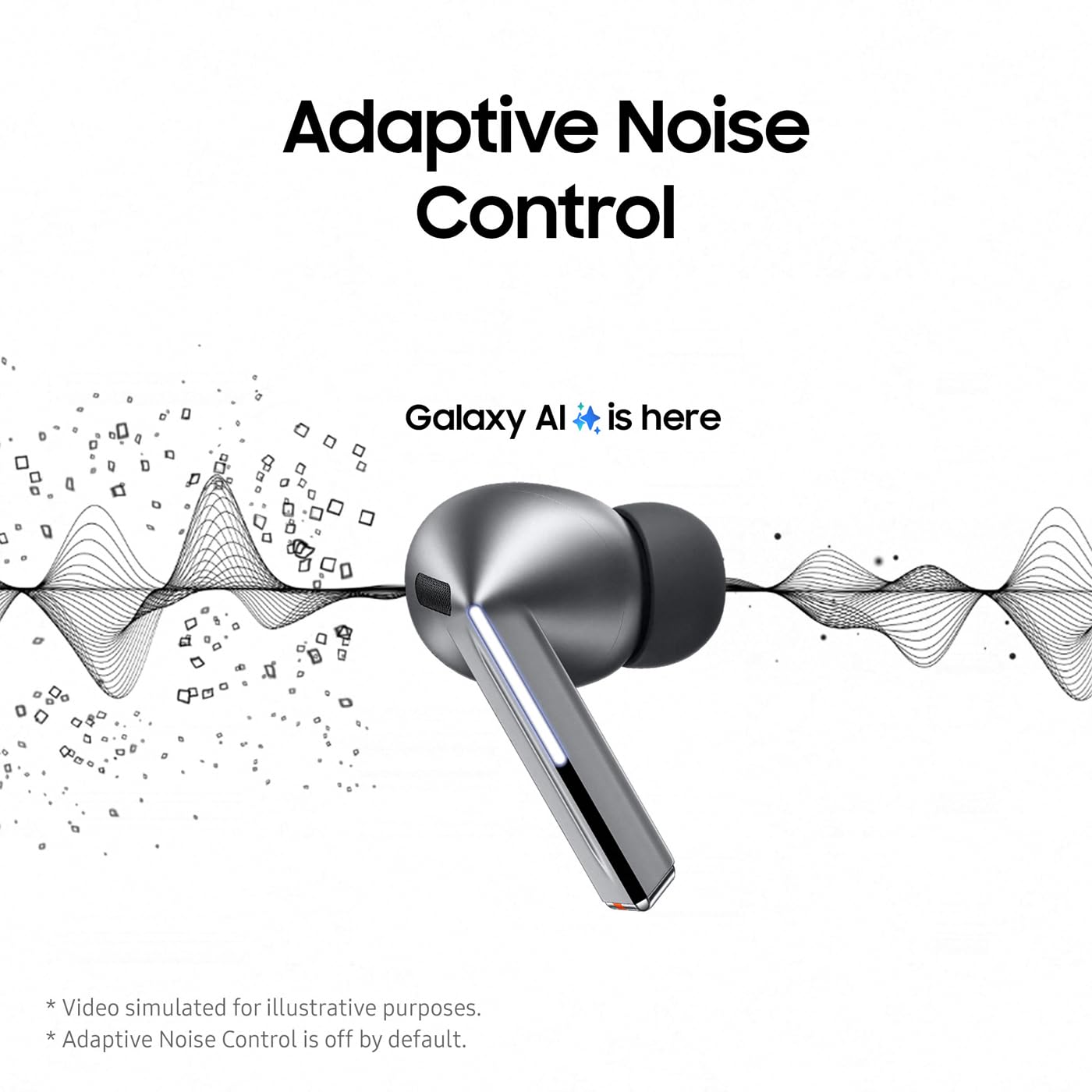 Samsung Galaxy Buds3 Pro Grey with Galaxy AI, Wireless Earbuds, Noise Cancelling, Bluetooth, 360 Audio