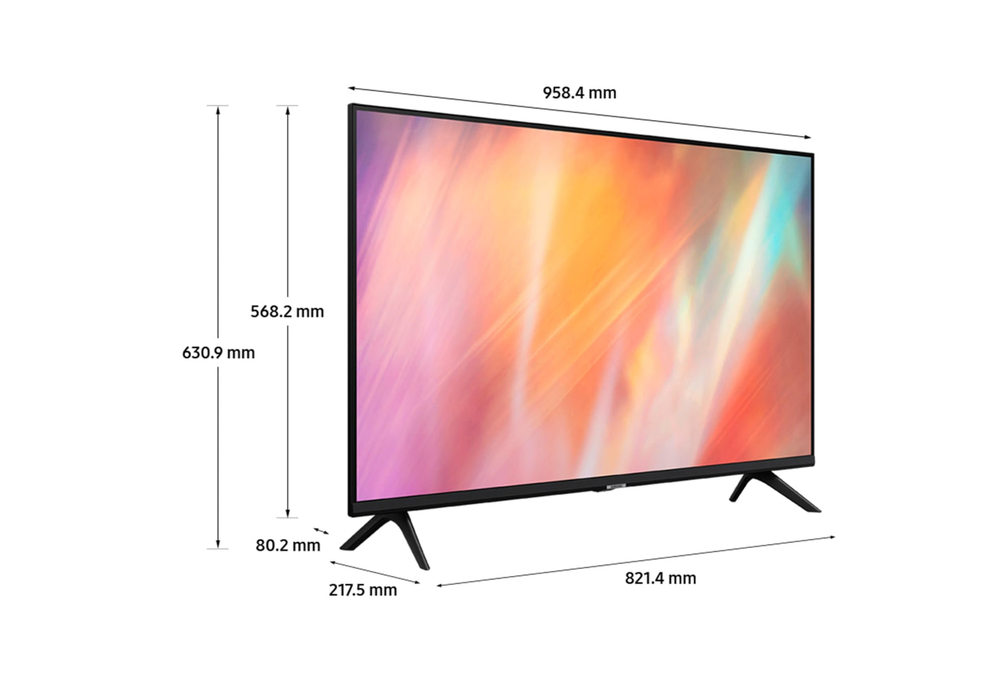 Samsung 43 Inch AU7020 UHD HDR 4K Smart TV (2023) - Crystal UHD 4K Smart TV