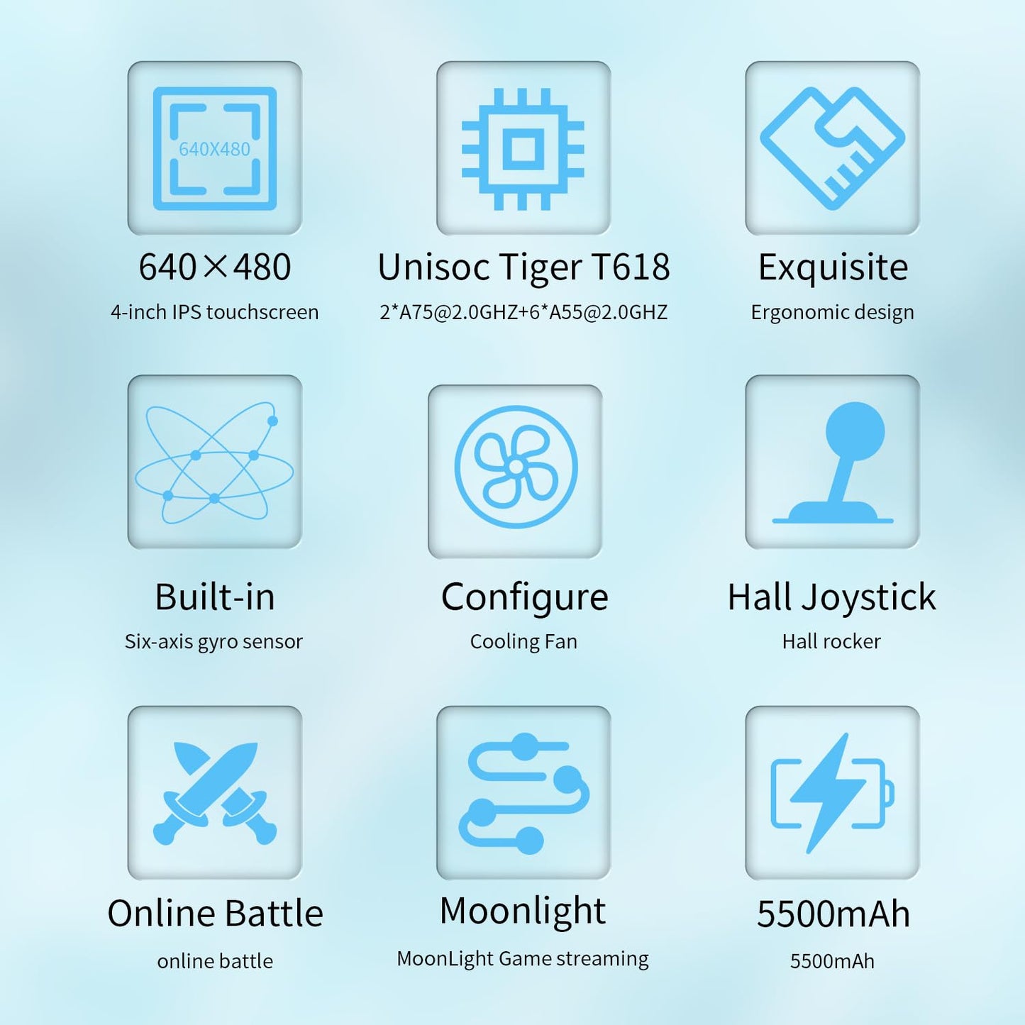 RG405V Video Handheld Game Console 4" IPS Touch Screen Android 12 T618 5500mAh Battery Portable