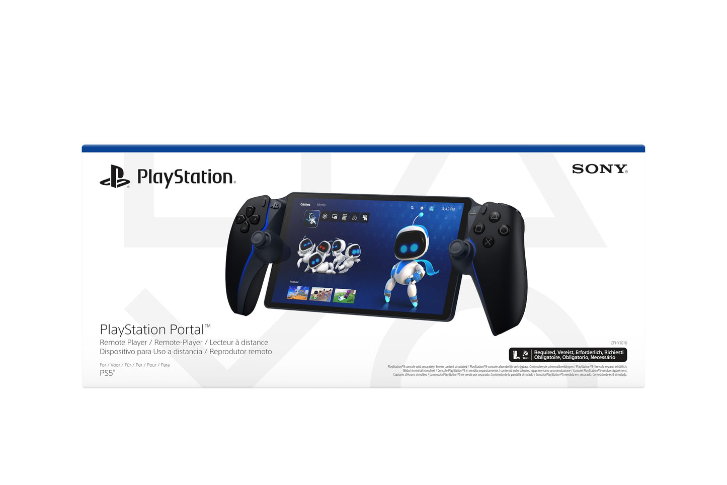 PlayStation Sony, Lecteur à Distance Portal, Pour Console 5, Couleur : Noire