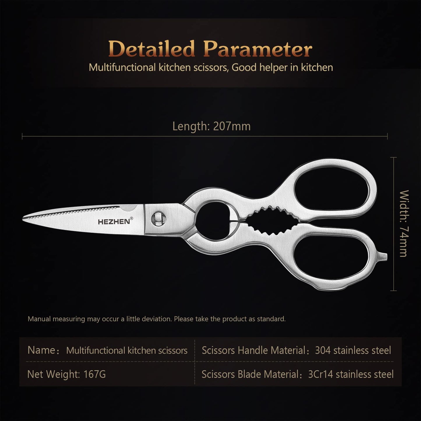 HEZHEN- Kitchen Knives Set 7PCS Forging Damascus