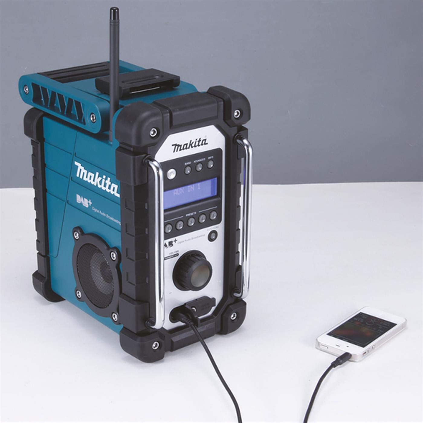 Makita DMR110 Li-ion DAB/DAB+ Job Site Radio - Batteries and Charger Not Included