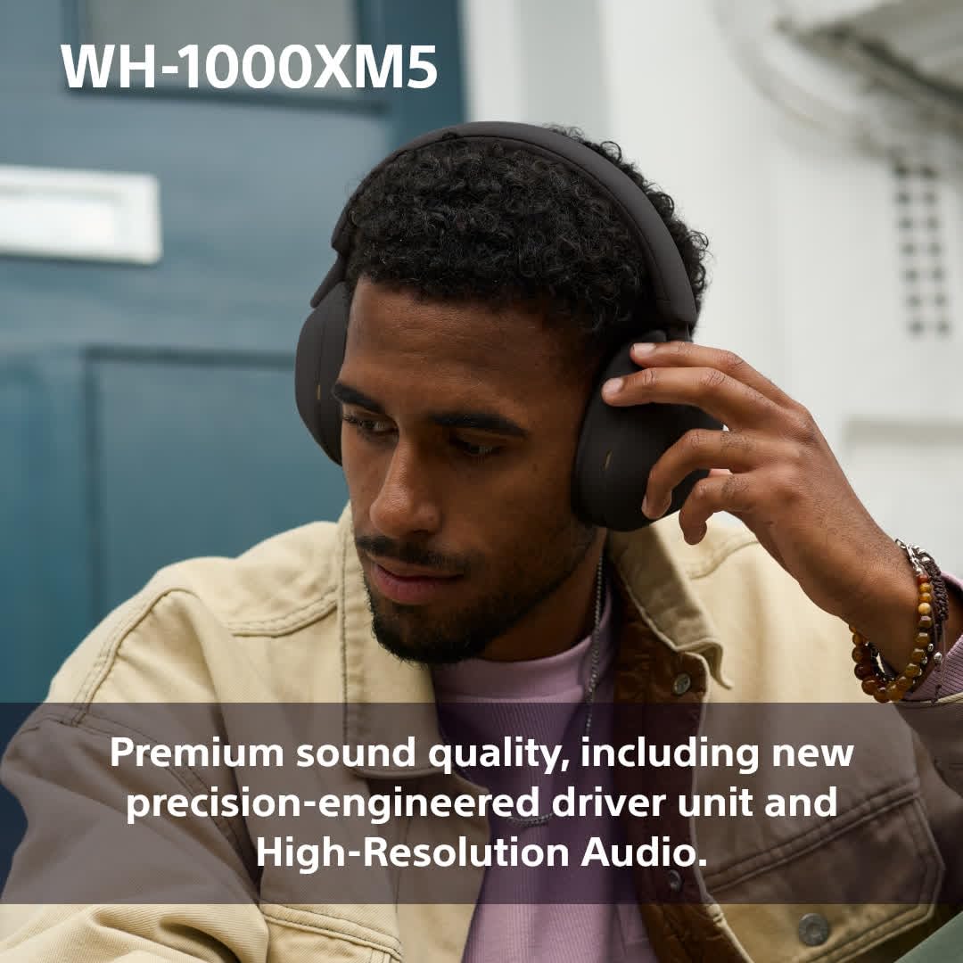 Sony WH-1000XM5 Premium Noise Cancelling Wireless Over-Ear Headphones