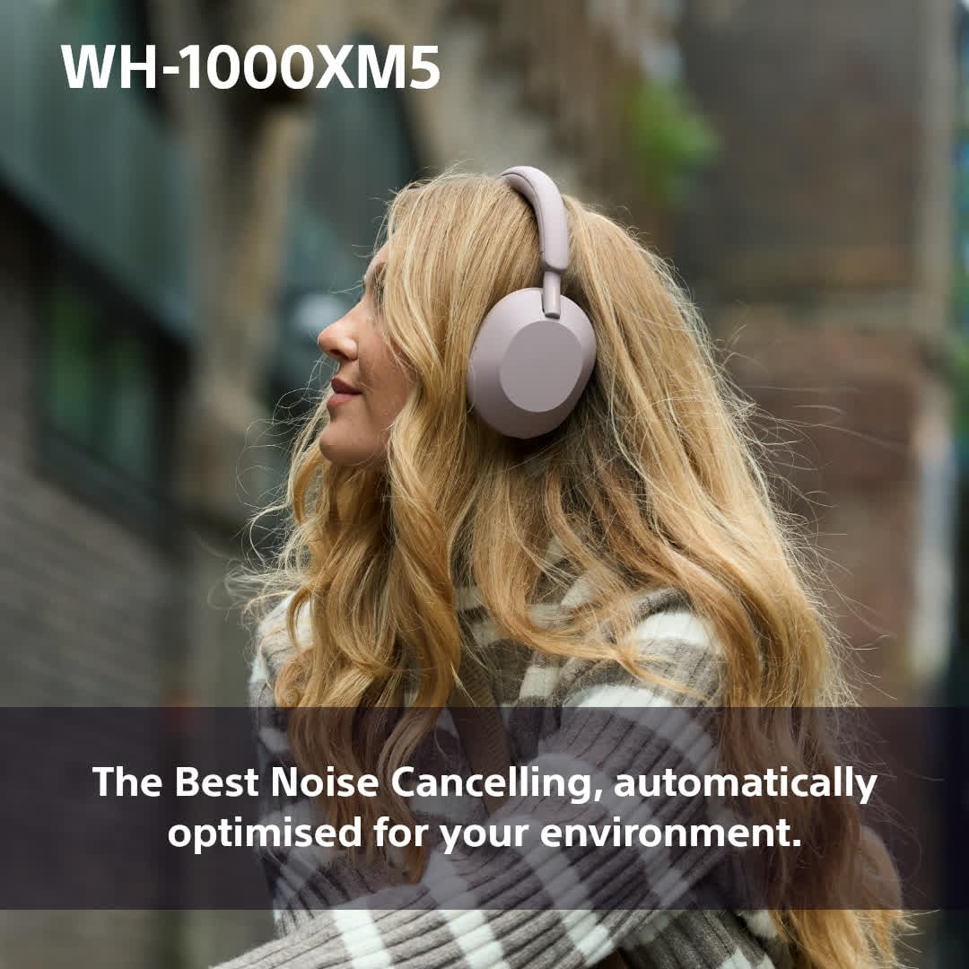 Sony WH-1000XM5 Premium Noise Cancelling Wireless Over-Ear Headphones
