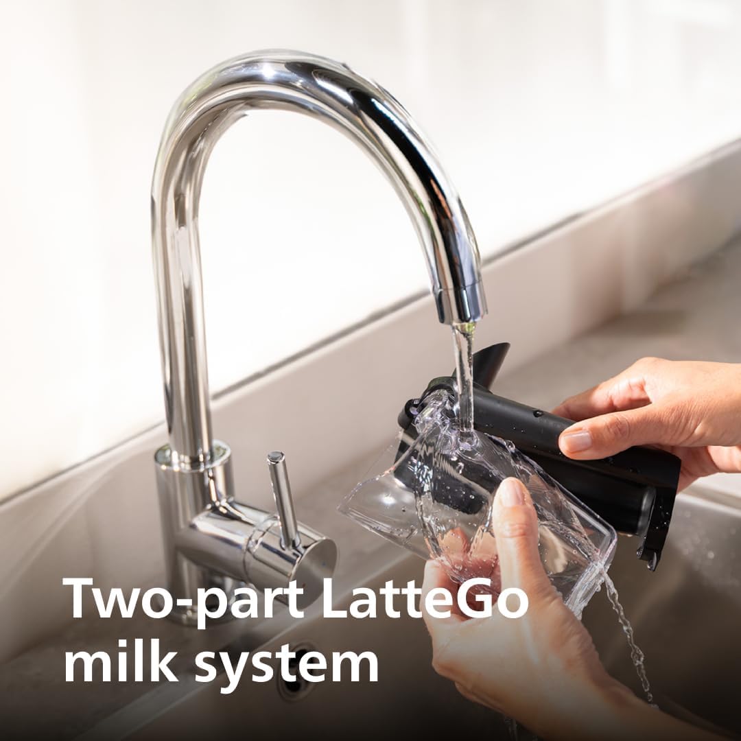 Philips 5400 Series Fully Automatic Espresso Machine - 12 Coffees, Easy-To-Clean LatteGo Milk System