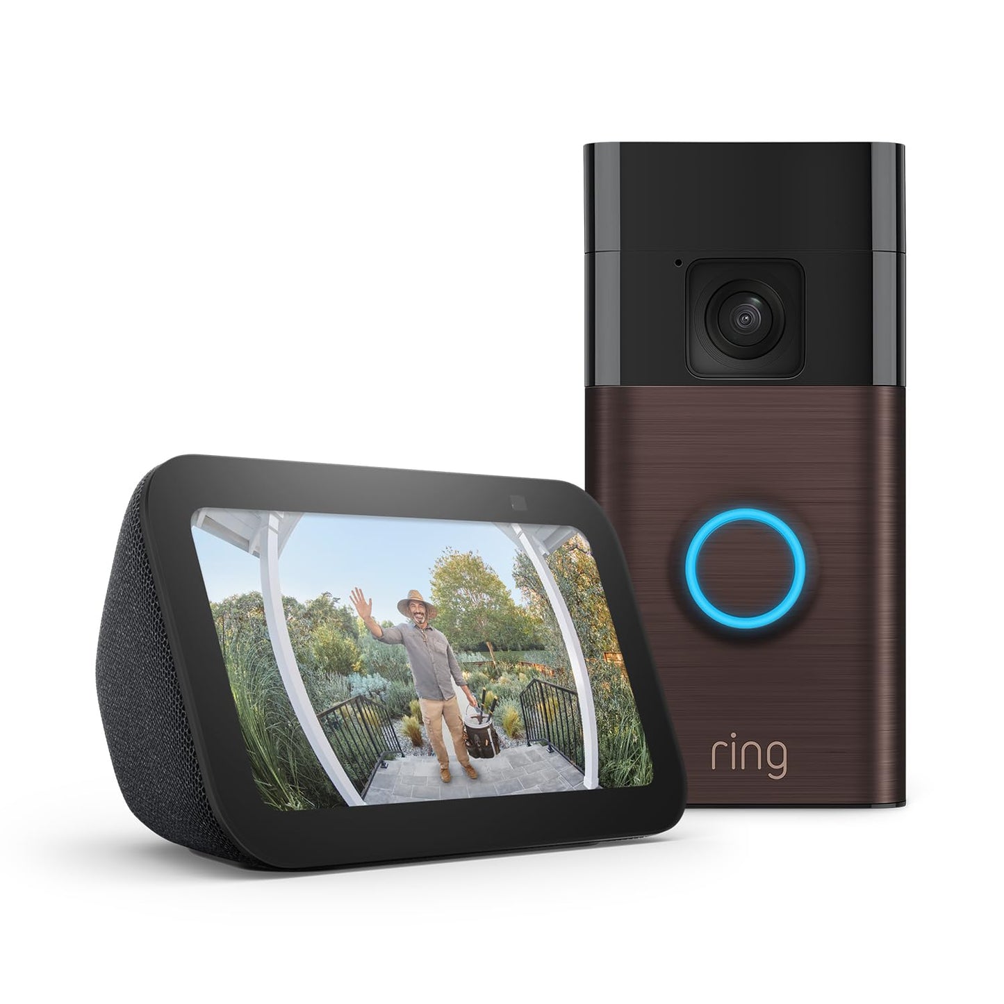 Ring Battery Video Doorbell | Venetian Bronze, Works with Alexa + Echo Show 5