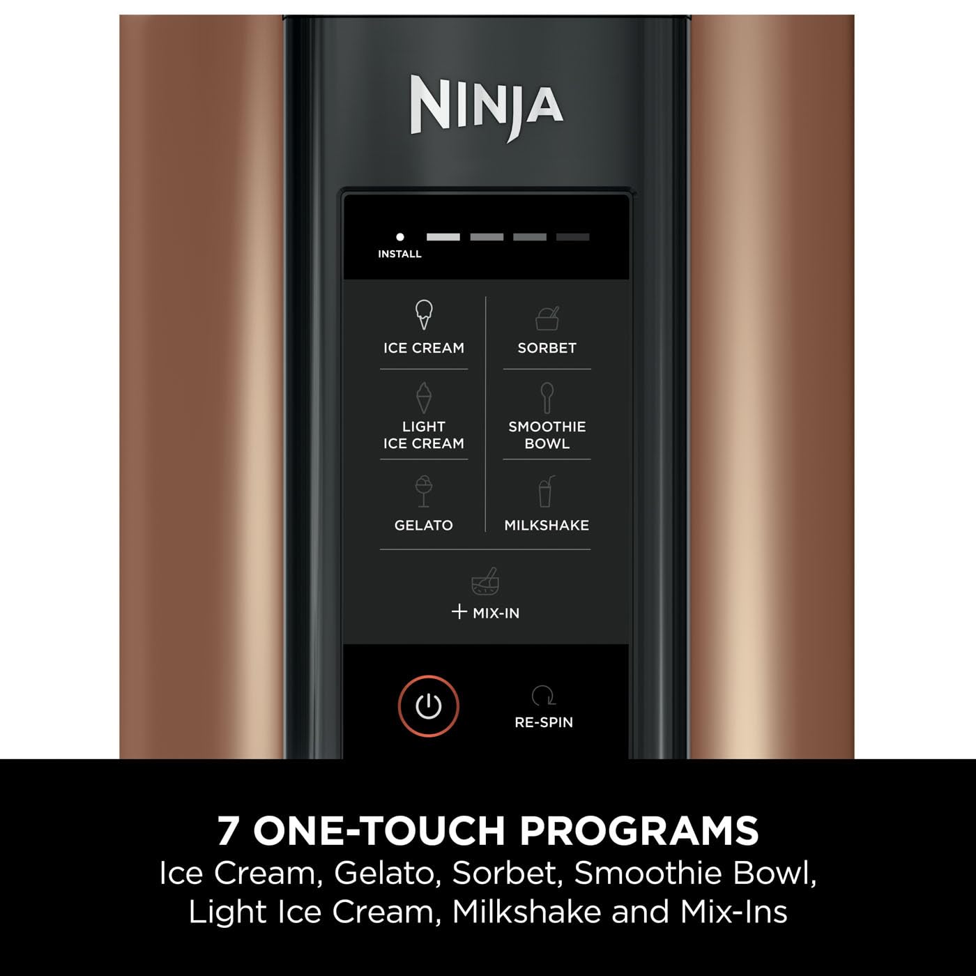 Ninja CREAMi Ice Cream Maker & Frozen Dessert Maker with 3 Tubs, 7 Programs