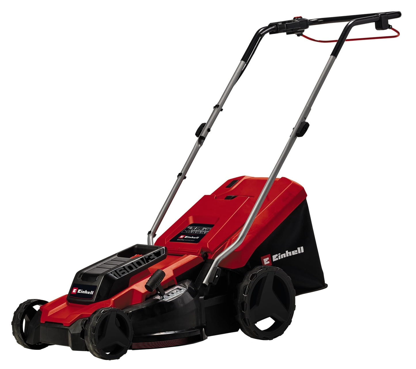 Einhell 1600W Electric Lawn Mower, 37cm Cutting Width, 38L Large Capacity Grass Box