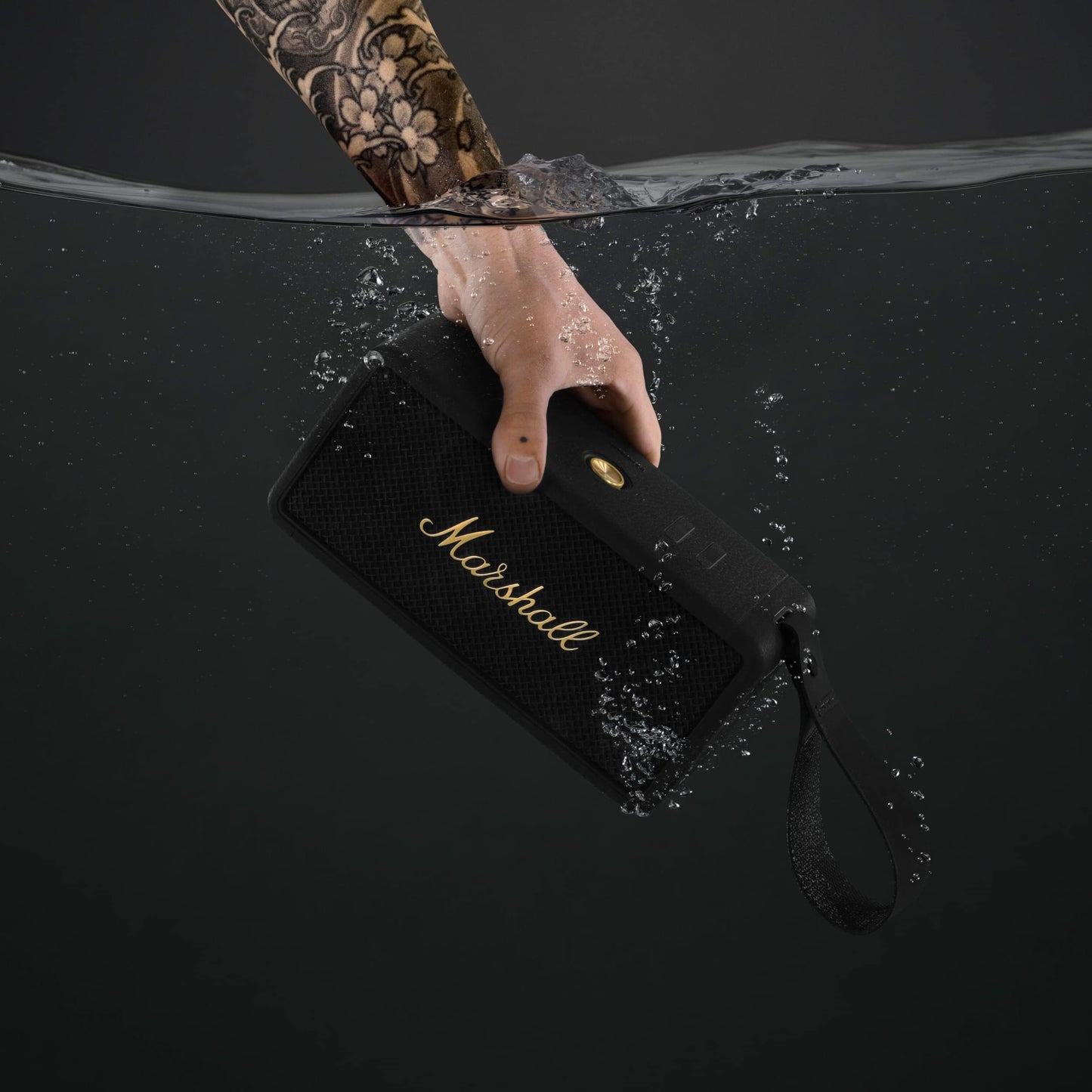 Marshall Middleton Bluetooth Wireless Portable Speaker, 20+ hours portable playtime