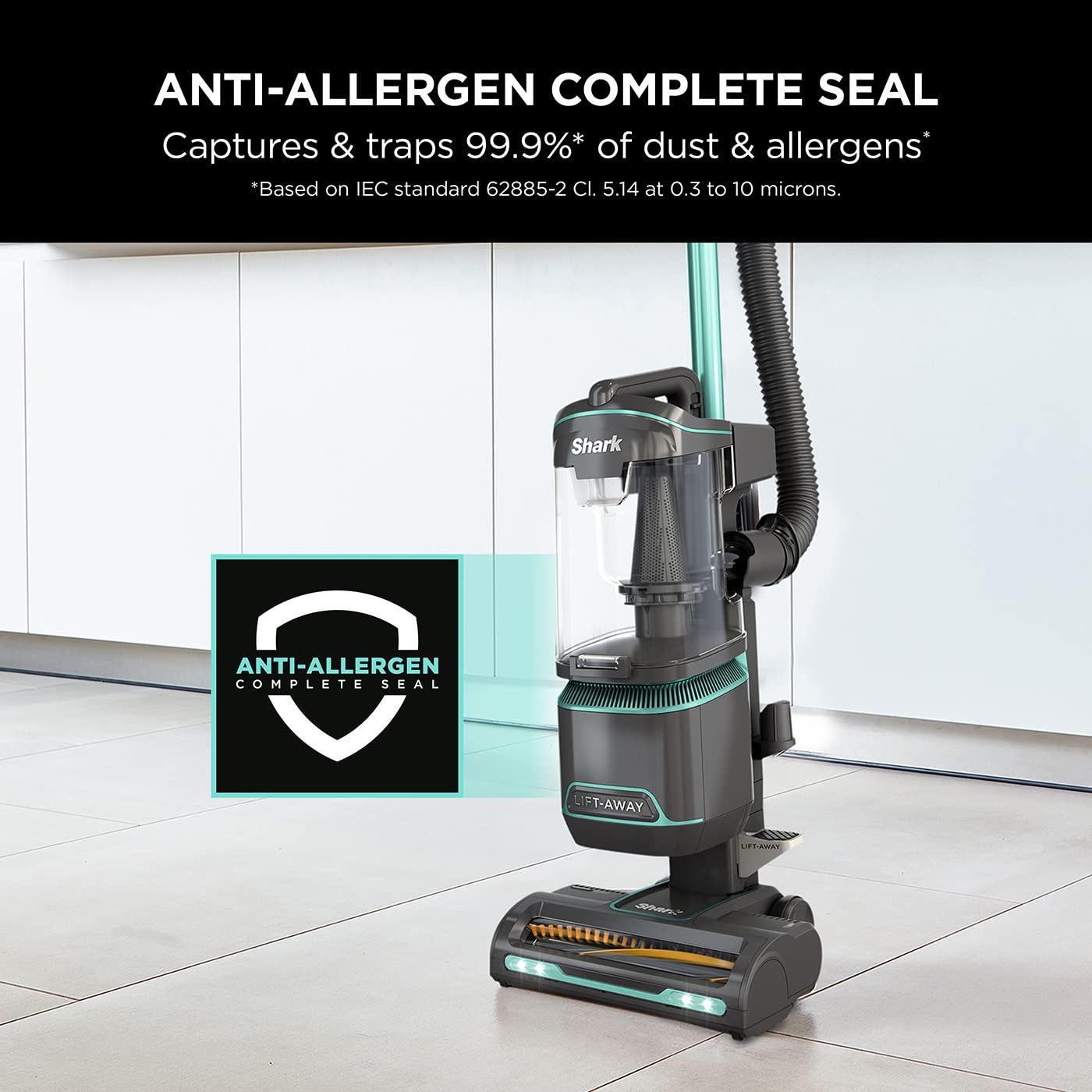 Shark Corded Upright Vacuum Cleaner 1.1L with Anti Hair Wrap Technology, LED Headlights