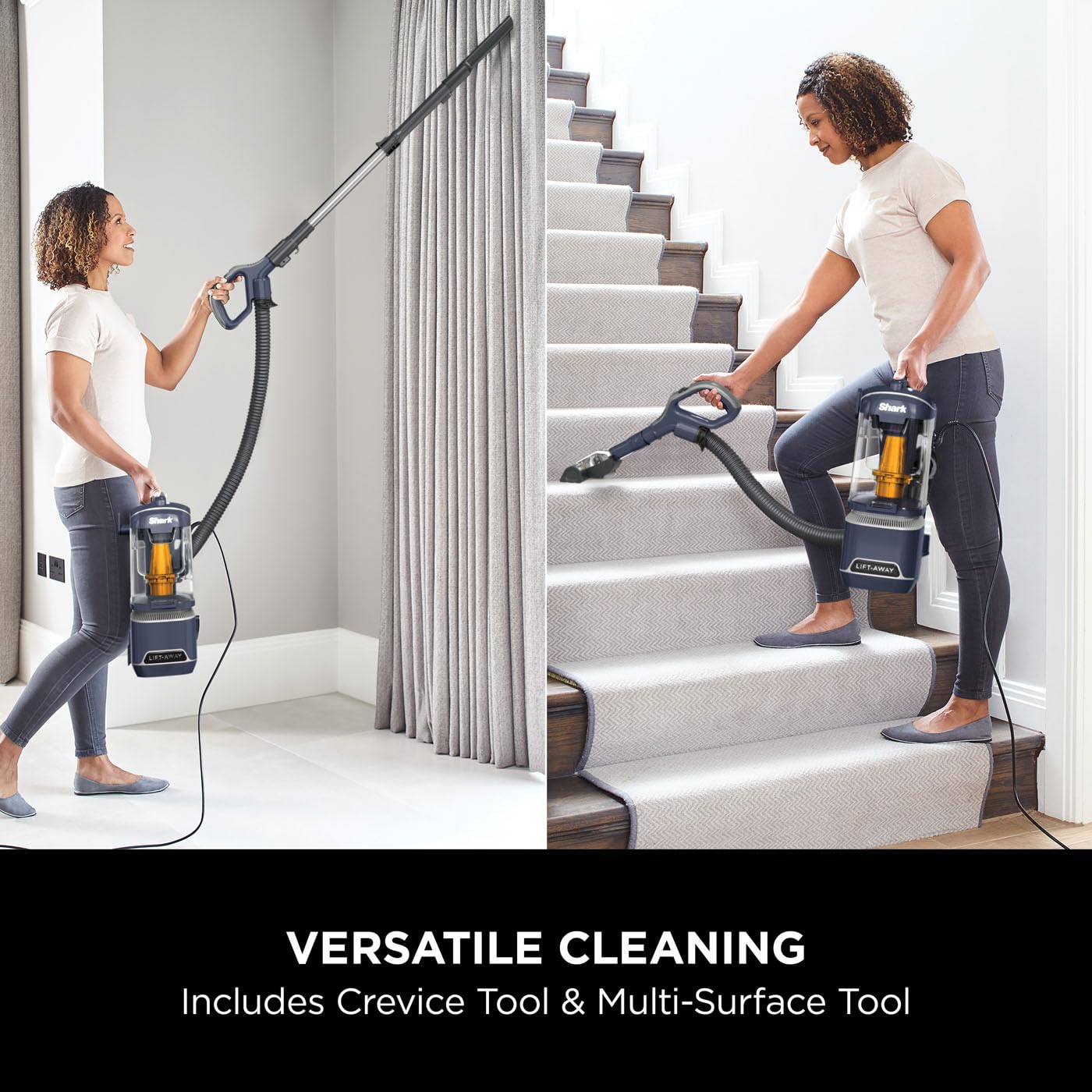 Shark Corded Upright Vacuum Cleaner 1.1L with Anti Hair Wrap Technology, LED Headlights, Lift-Away, Anti-Allergen