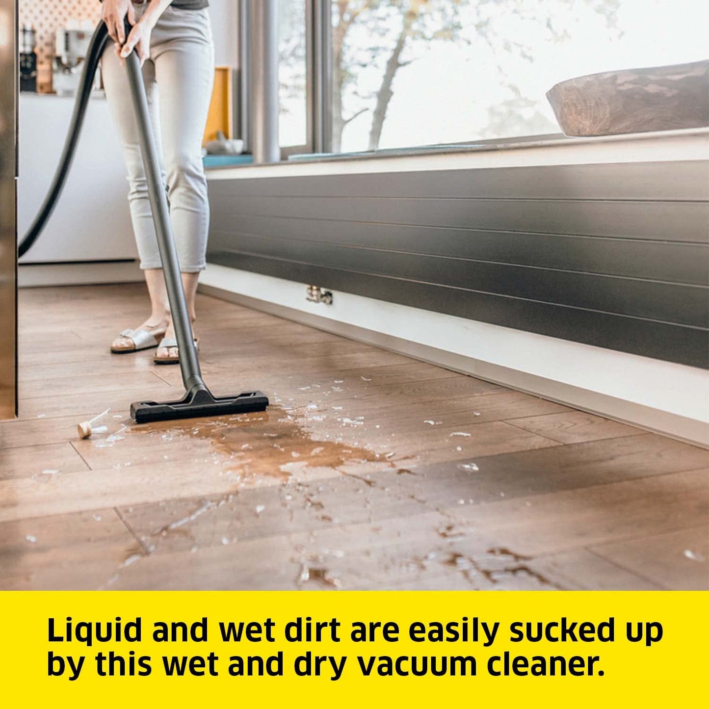 Kärcher 16281030 Wet & Dry Vacuum Cleaner WD 3, blower function, power: 1000W, plastic container: 17L