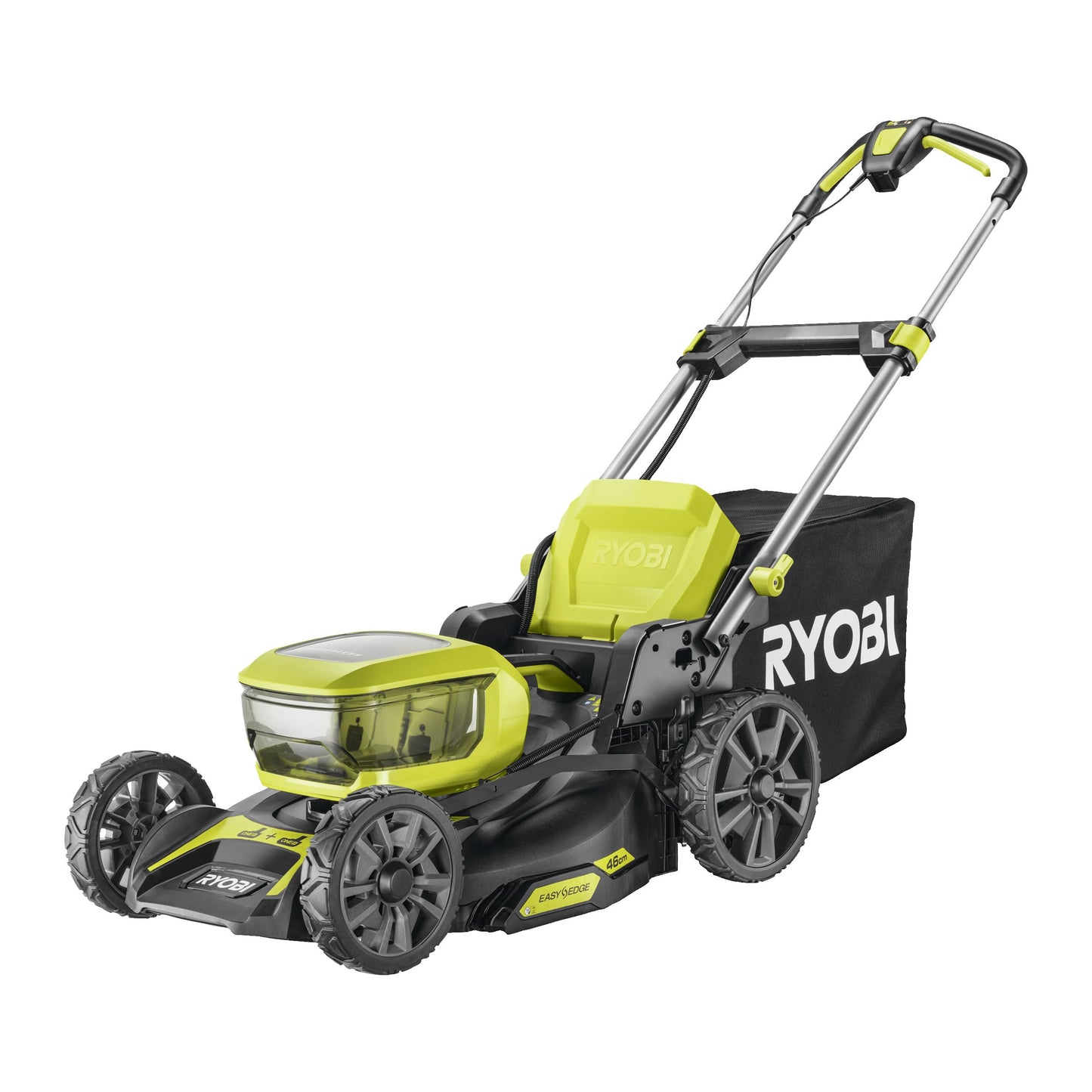 RYOBI 18V ONE+ Brushless Lawn Mower 46cm Cut (2 18V x 5.0Ah)