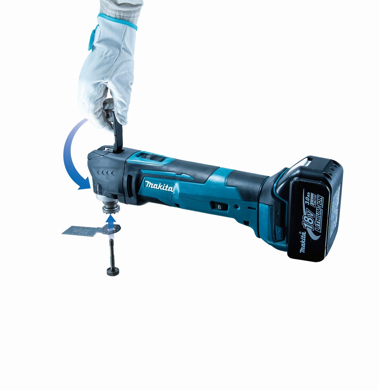 Makita DTM51Z Multi-Tool, 18 V,Blue