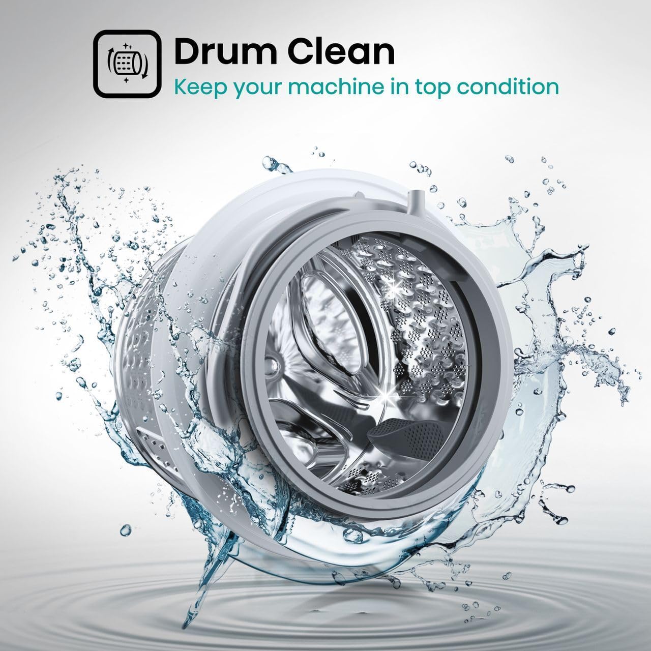 Hisense WFQA1214EVJMT 12kg Washing Machine with 1400 rpm - Titanium - A Rated