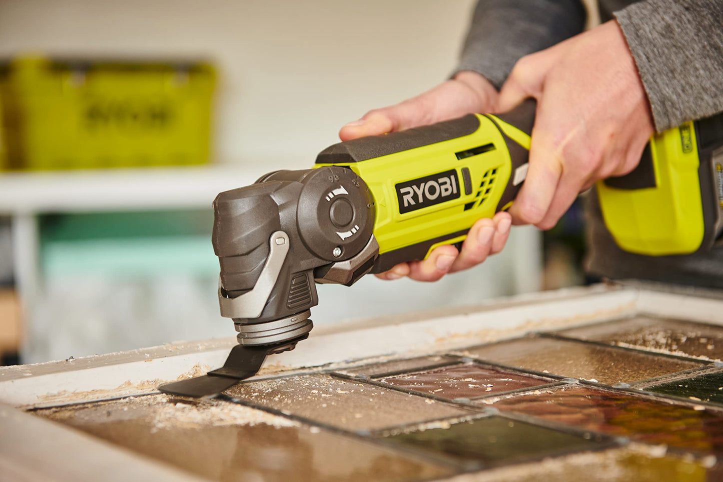 Ryobi ONE+ R18MT-0 18V Cordless Multi Tool (Zero Tool), Hyper Green