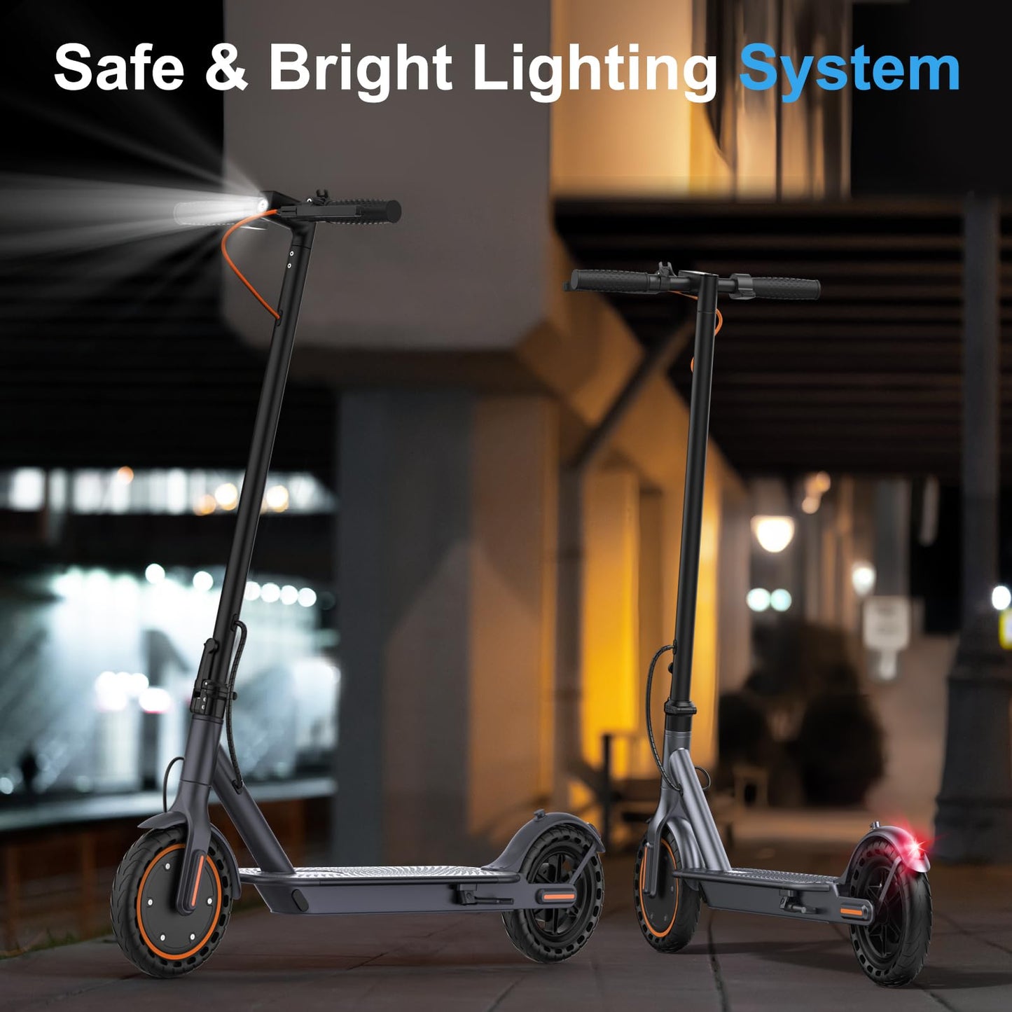 Riceel Electric Scooter, Max Speed 25 km/h, Max Range 20 km, 8.5" Solid Tire