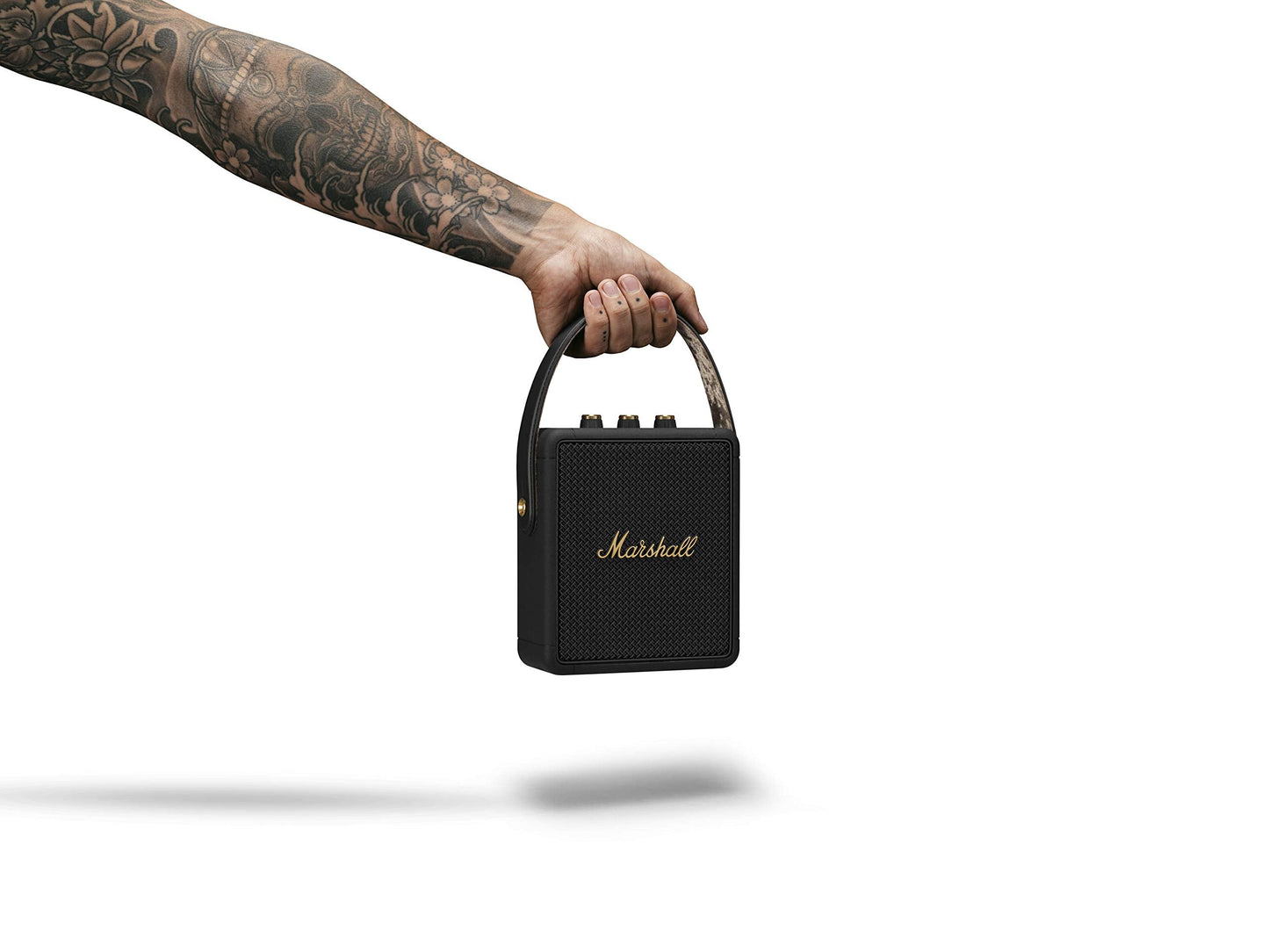 Marshall Stockwell II Wireless Portable Bluetooth Speaker - Black & Brass