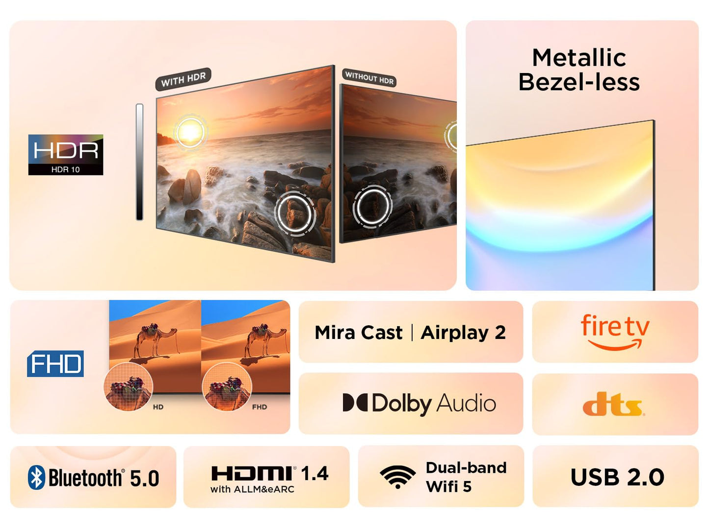 TCL 32SF540K 32-inch FHD Smart Television - HDR & HLG-Dolby Audio-DTS